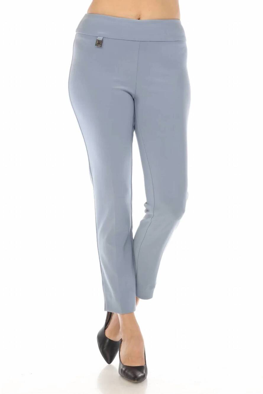 NEW JOSEPH RIBKOFF classic tailored slim pants in serenity blue